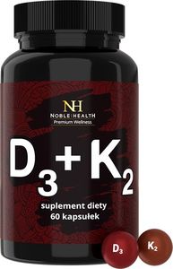 Noble Health Noble Health, D3 + K2, 60 kapsułek 1