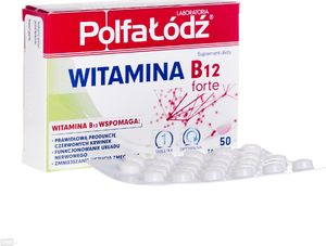 Polfa Łódź Vitaminum B12 Forte Polfa-Łódź tabl. 0,01m 1