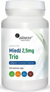 MEDICALINE Aliness, Miedź Trio 2.5mg, 100 tabletek vege 1