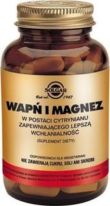 Solgar SOLGAR Wapń i Magnez w post.cytrynianu 100 1