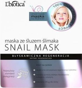 Lbiotica  L'biotica SNAIL MASK Maska ze śluzem ślima 1