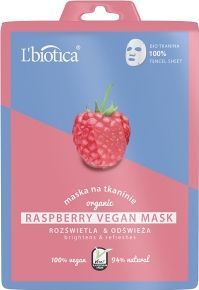 Lbiotica  Maseczka do twarzy Vegan Mask Malina rozświetlająca 23ml 1