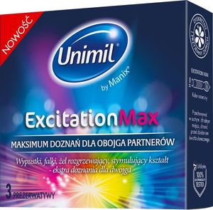 UNIMIL UNIMIL_Excitation Max prezerwatywy 3szt 1