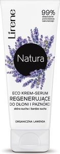 Lirene Natura Eco Krem-serum regenerujące do dłoni i paznokci organiczna lawenda 75ml 1