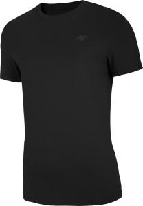 4f t-shirt męski NOSH4-TSM003 GŁĘBOKA CZERŃ r.L 1