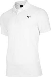 4f t-shirt męski NOSH4-TSM007 Biały r.L 1