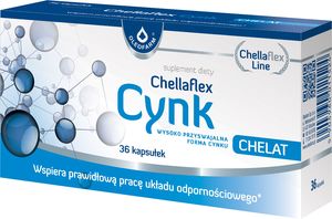 Oleofarm Chellaflex Cynk kaps. 36 kaps. 1