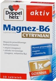 Queisser Doppelherz aktiv Magnez-B6 Cytrynian, 30 tabletek 1