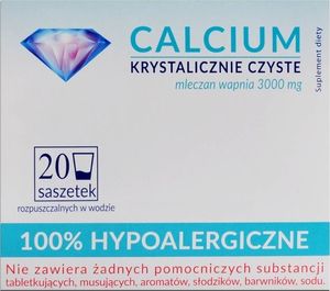 Unipharm Calcium Krystalicznie Czyste 100% hypoaler 1