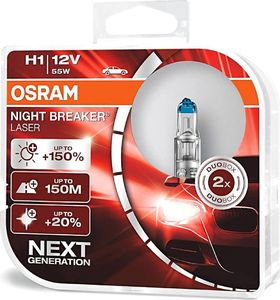 Osram OSRAM autožárovka H1 NIGHT BREAKER® LASER 12V 55W P14,5s (Duo-Box) 1