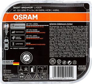 Osram OSRAM żarówka samochodowa H1 NIGHT BREAKER® LASER 12V 55W P14,5s (Duo-Box) 3