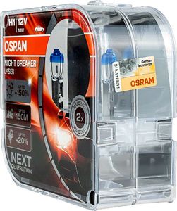 Osram OSRAM żarówka samochodowa H1 NIGHT BREAKER® LASER 12V 55W P14,5s (Duo-Box) 4