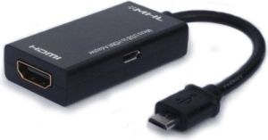 Adapter USB Savio CL-32 microUSB - HDMI + microUSB Czarny  (SAVIO CL-32) 1