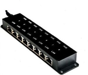 MikroTik 8 Port Passive PoE Injector 12v~48V DC, 650mA Max, 10/100Mbps (PoE_IN_8) 1