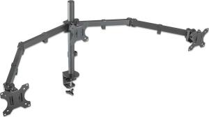 Manhattan Uchwyt biurkowy na 3 monitory 13" - 27" (461658) 2