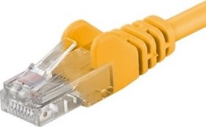 PremiumCord PREMIUMCORD Patch kabel UTP RJ45-RJ45 cat5e 1.5m žlutá 1