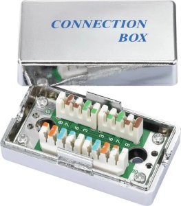 Lynx CS Spojovací box STP Cat5E narážecí, stříbrná 1