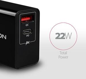 Ładowarka Axagon ACU-PQ22 1x USB-A 1x USB-C 4.4 A (ACU-PQ22) 3
