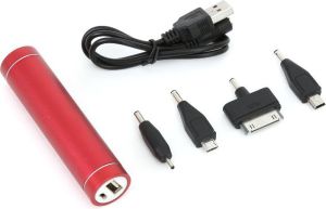 Powerbank Platinet POWER BANK 2600mAh 5V 1000mA Czerwona (OMPB26R) 2