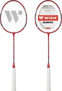 WISH ALUMTEC 5566 ZESTAW DO BADMINTONA CZERWONY+NIEBIESKI 4 SZT + LOTKI 3 SZT+SIATKA+LINIE WISH uniwersalny 4