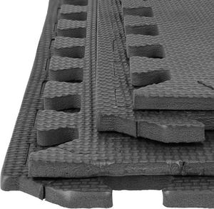 One Fitness Mata ochronna MP10 122 cm x 122 cm x 1 cm czarna 5