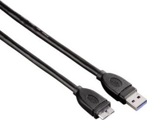 Kabel USB Hama USB-A - microUSB 0.75 m Czarny (000537490000) 1