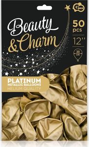 Gemar Balony lateksowe platynowe złote - 30 cm - 50 szt. uniwersalny 2