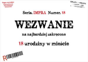 Congee.pl Zaproszenia personalizowane Wezwanie na urodziny - 8 szt. uniwersalny 1