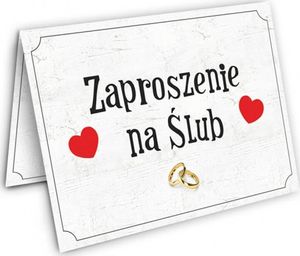 DP Zaproszenie ślubne z kopertą - 1 szt. uniwersalny 1