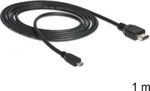 Kabel USB Delock HDMI USB Micro, 1m, Czarny (83295) 1