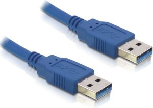 Kabel USB Delock USB-A - USB-A 2 m Niebieski (82535) 1