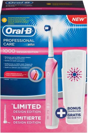 Szczoteczka Braun ORAL-B Professional Care 1000 Różowa + futerał 2