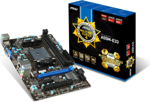 Płyta główna MSI A55M-E33 A55M, DualDDR3-2133, SATA, HDMI, GBLAN, Micro-ATX 1