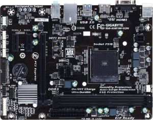 Płyta główna Gigabyte GA-AM1M-S2H, AMD AM1 FS1b, DDR3-1600, SATA3, HDMI, D-Sub, mATX (GA-AM1M-S2H) 2