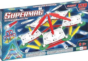 Plastwood Klocki magnetyczne Supermag Classic Primary 120 elementów 1