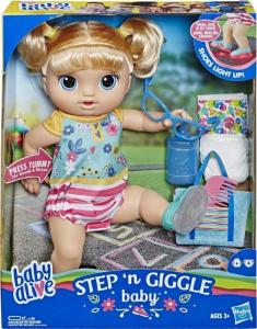 Hasbro Baby Alive Step n Giggle dziewczynka blondynka (E5247) 1