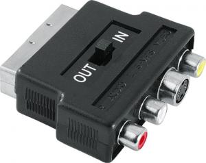 Adapter AV Hama Scart - RCA (Cinch) x3 + S-Video czarny (000423570000) 1