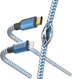 Kabel USB Hama USB-C - Lightning 1.5 m Niebieski (001833110000) 1