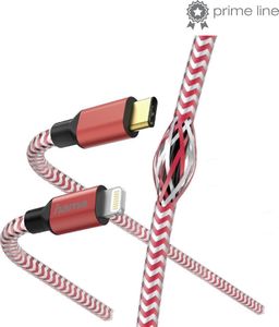 Kabel USB Hama USB-C - Lightning 1.5 m Czerwony (001833100000) 1