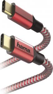Kabel USB Hama USB-C - USB-C 1.5 m Czerwony (001832890000) 2