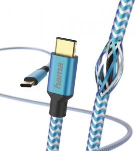 Kabel USB Hama USB-C - USB-C 1.5 m Niebieski (001832880000) 1