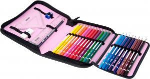 Piórnik Hama z wyposażeniem Black Cat różowy 2