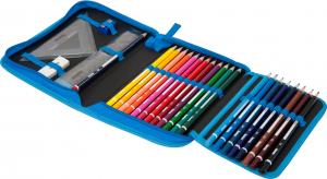 Piórnik Hama z wyposażeniem 2019/2020 Blue Soccer niebieski 2