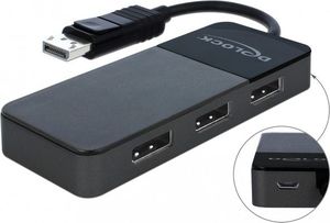 Delock Splitter video Displayport męski - 3x Displayport żeński 1