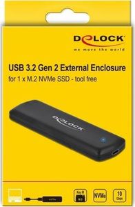 Kieszeń Delock M.2 NVME PCIe SSD - USB 3.2 Gen 2 Type-C (42615) 5