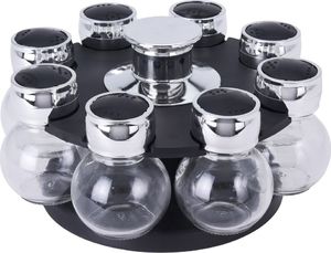 Excellent Houseware Stojak na PRZYPRAWY półka przyprawnik pojemniki 8x uniwersalny 2