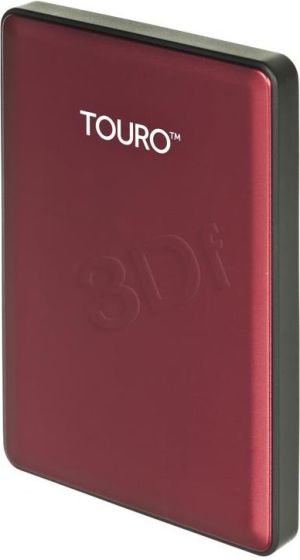 Dysk zewnętrzny HDD HGST Touro S 1TB Czerwony (0S03779) 1