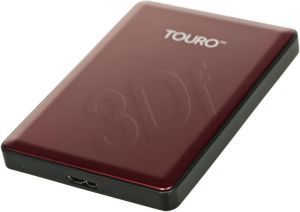 Dysk zewnętrzny HDD HGST Touro S 1TB Czerwony (0S03779) 2