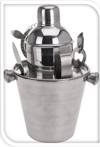 Excellent Houseware Zestaw barmański wiaderko akcesoria barowe 2