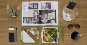 Black & Blum BB - Lunch box BOX APPETIT biało/niebieski uniwersalny 3